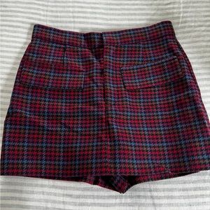 Zara plaid shorts